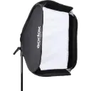 GODOX SGUV6060 (60cmx60cm) S2 Bowens Mount Bracket with Softbox & Carrying Bag Kit for Camera Flash Speedlight Studio Photography, Black
