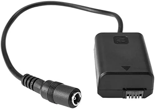 Tether Tools CRSFW50 Camera Coupler Adapter Cable for Case Relay Power Supply to Sony NP-FW50 Compatible DSLR/DSLR Cameras