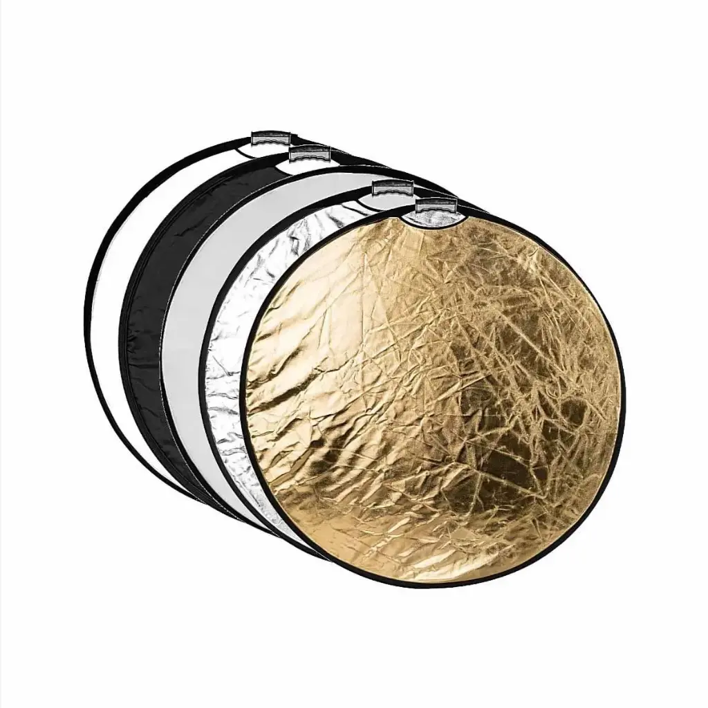 Jenie Reflex 42 Inch (107cm) Collapsible Light Weight with Carrying case, 5 in 1 Round Reflector with Handle for Daylight/Studio Lighting -Translucent,...