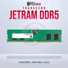 Transcend JM4800ALE-16G 16GB DDR5 4800 U-DIMM 1Rx8 2Gx8 CL40 1.1V