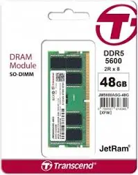 Transcend JM5600ASE-48G 48GB JM DDR5 5600 SO-DIMM 2Rx8 3Gx8 CL46 1.1V