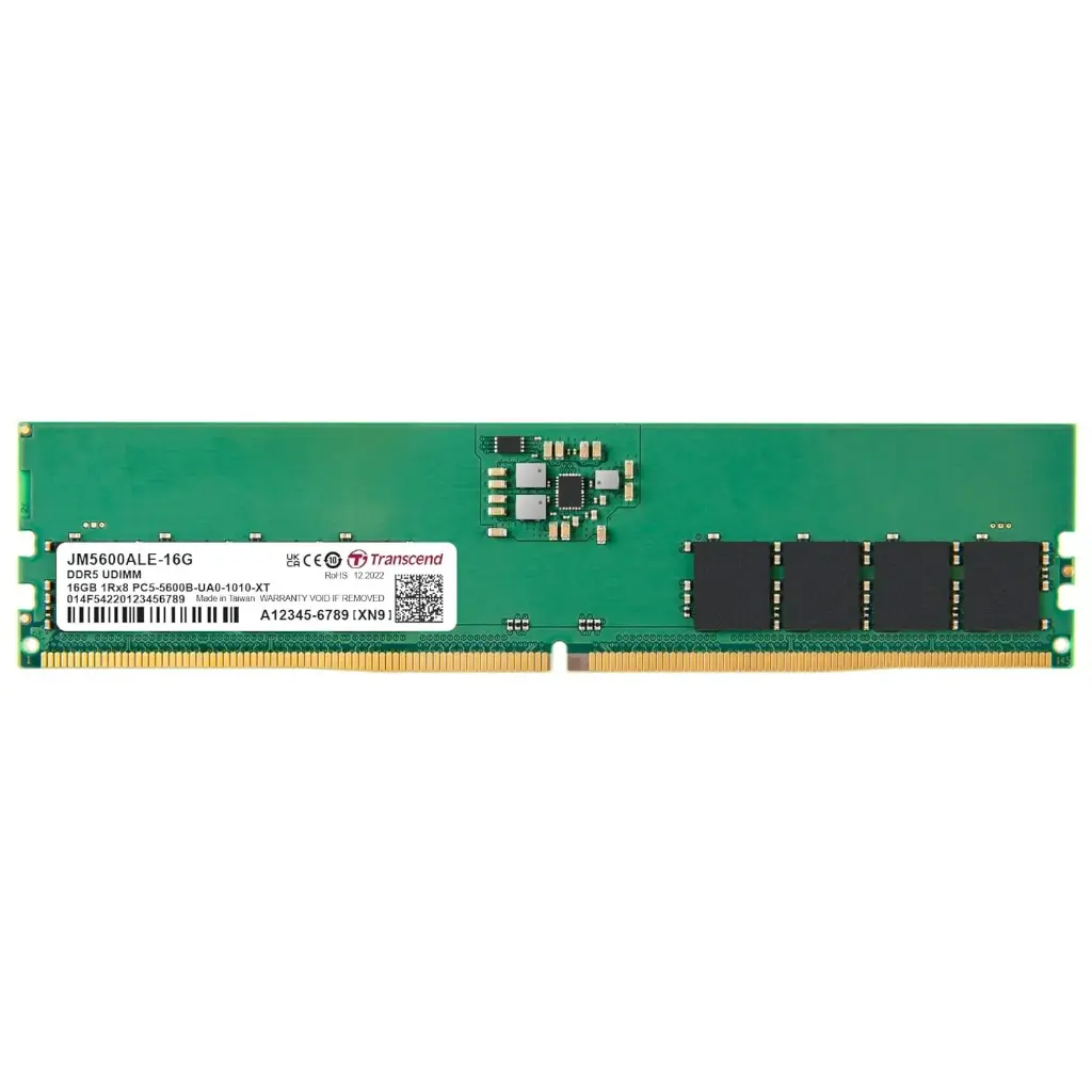 Transcend TS5600ALE-16G 16GB DDR5 5600 U-DIMM 1Rx8 2Gx8 CL46 1.1V