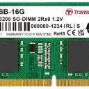 Transcend TS3200HSB-16G 16GB DDR4 3200 SO-DIMM 2Rx8 1Gx8 CL22 1.2V