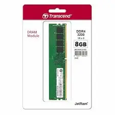 Transcend JM3200HLB-8G 8GB JM DDR4 3200 U-DIMM 1Rx8 1Gx8 CL22 1.2V