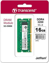 Transcend JM3200HLE-16G 16GB JM DDR4 3200 U-DIMM 1Rx8 2Gx8 CL22 1.2V