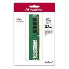 Transcend JM3200HLE-32G 32GB JM DDR4 3200 U-DIMM 2Rx8 2Gx8 CL22 1.2V