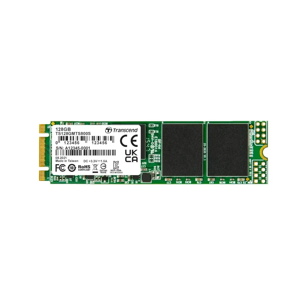 Transcend TS128GMTS800S 128GB, M.2 2280 SSD, SATA3 B+M Key, MLC