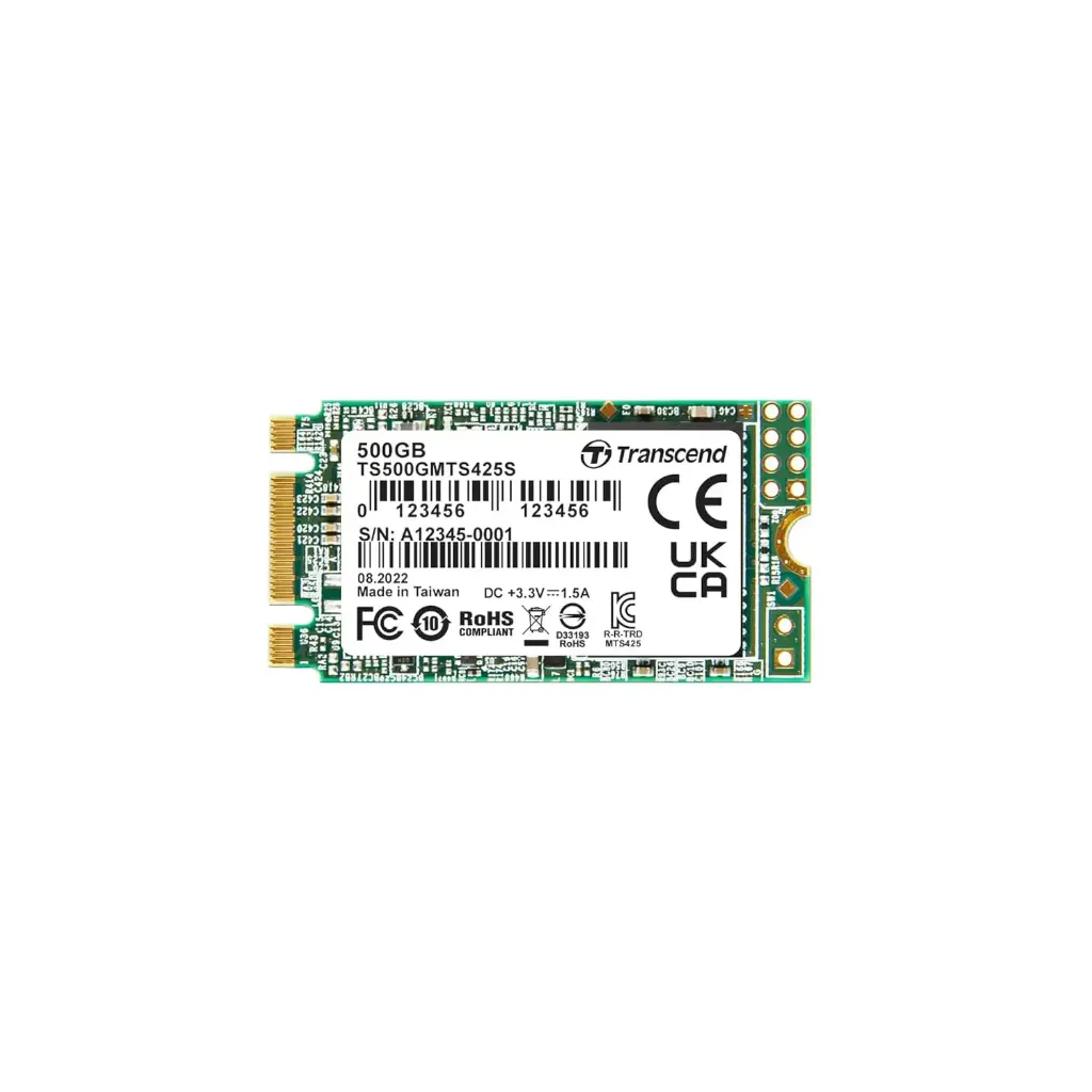 Transcend TS500GMTS425S 500GB, M.2 2242 SSD, SATA3 B+M Key, TLC