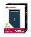 Transcend TS500GESD370C 500GB, Portable SSD, USB 10Gbps, USB Type A & Type C, Up to 1,050MB/s