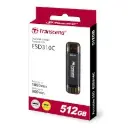 Transcend TS512GESD310C 512GB, Portable SSD, USB 10Gbps, USB Type A & C, Up to 1,050MB/s, cable-less