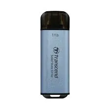 Transcend TS1TESD300C 1TB, Portable SSD, USB 10Gbps, USB Type C, Up to 1,050MB/s, cable-less