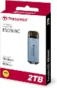 Transcend TS2TESD300C 2TB, Portable SSD, USB 10Gbps, USB Type C, Up to 1,050MB/s, cable-less