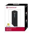 Transcend TS-CM10G M.2 2280/2260/2242/2230, PCIe/SATA SSD Enclosure Kit, Black
