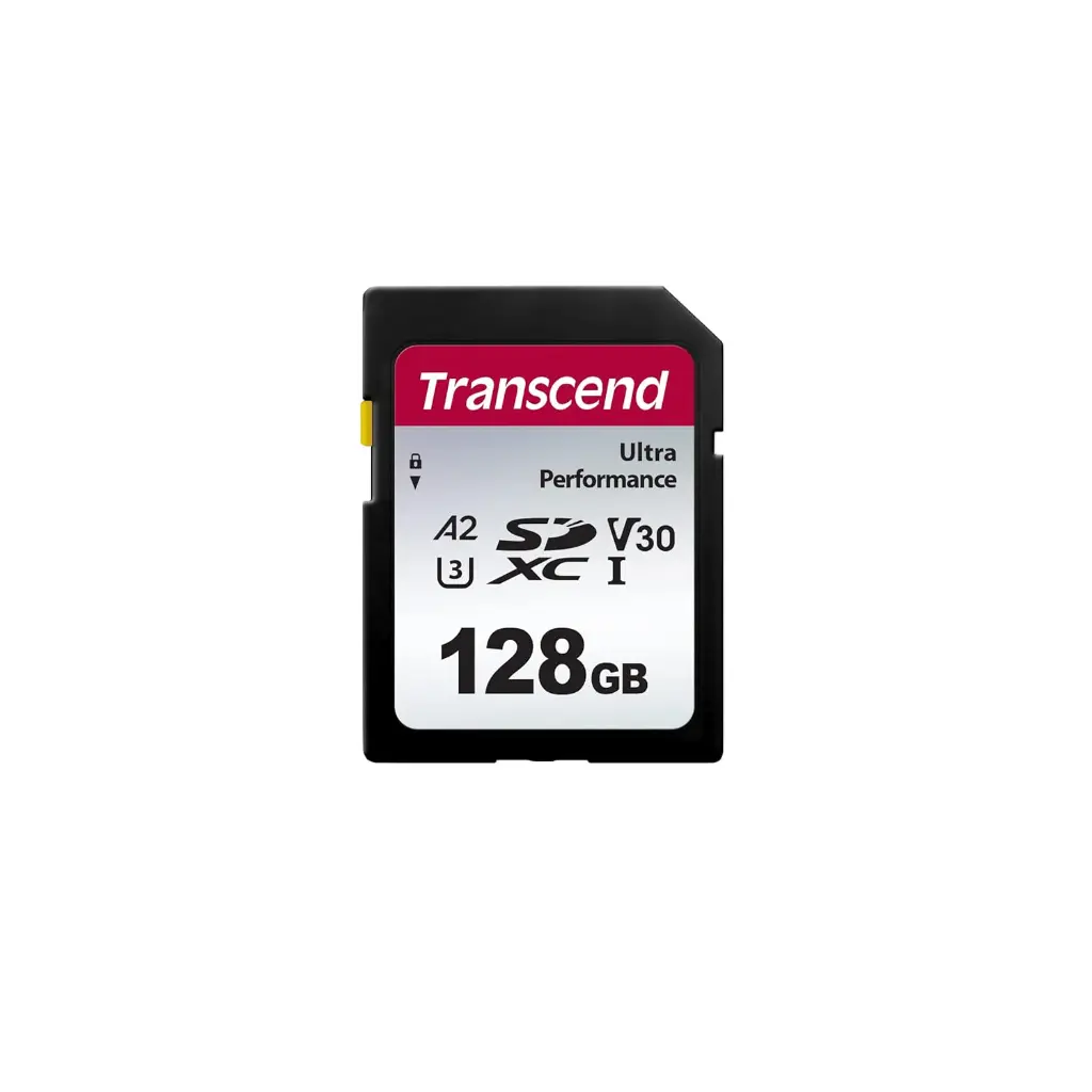 Transcend TS128GSDC340S 128GB SD Card UHS-I U3 A2 Ultra Performance