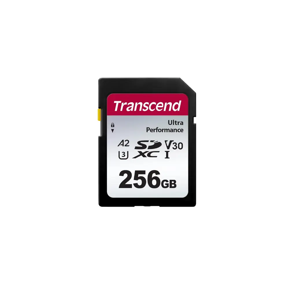 Transcend TS256GSDC340S 256GB SD Card UHS-I U3 A2 Ultra Performance