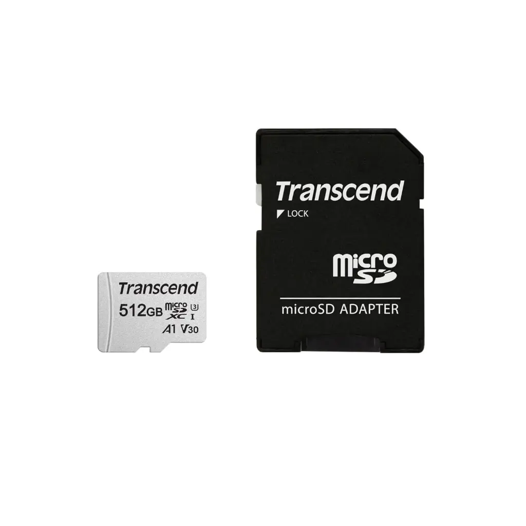 Transcend TS512GUSD300S-A 512GB microSD w/ adapter UHS-I U3 A1