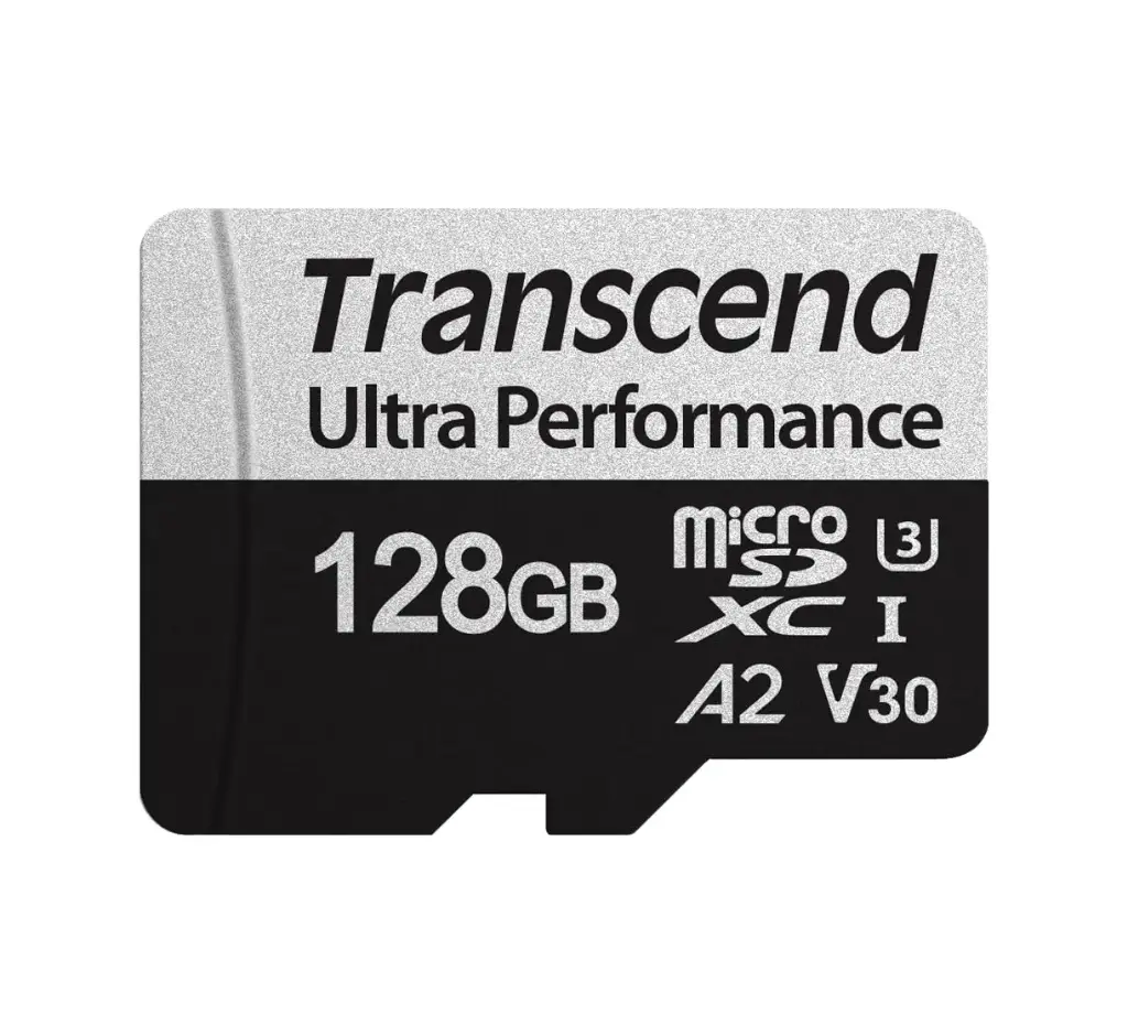 Transcend TS128GUSD340S 128GB microSD w/ adapter UHS-I U3 A2 Ultra Performance, up to 160MB/s