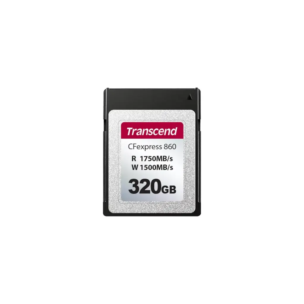 Transcend TS320GCFE860 320GB, CFExpress Card Gen3x2, SLC mode, 8K Recording Support