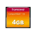 Transcend TS4GCF133 4GB, CF Card, MLC, 133X