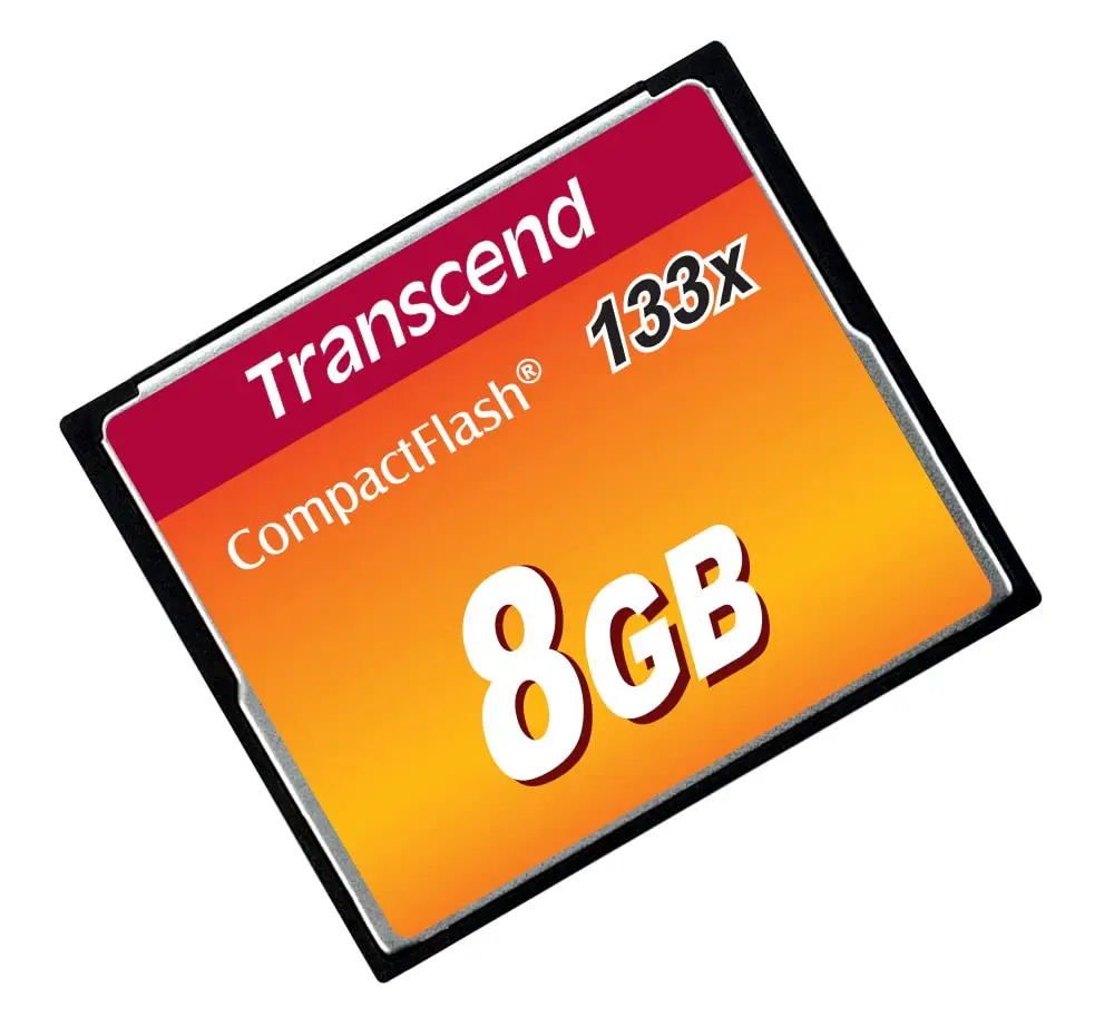 Transcend TS8GCF133 8GB, CF Card, MLC, 133X