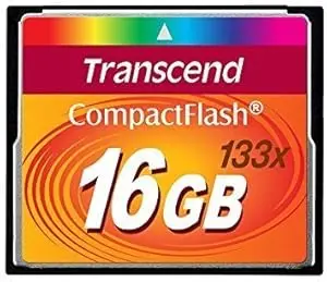 Transcend TS16GCF133 16GB, CF Card, MLC, 133X