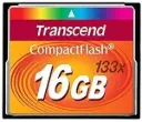 Transcend TS16GCF133 16GB, CF Card, MLC, 133X