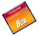 Transcend TS8GCF133 8GB, CF Card, MLC, 133X