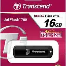 Transcend TS16GJF700 16GB, USB3.1, Pen Drive, Classic, Black