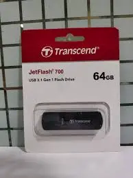 Transcend TS64GJF700 64GB, USB3.1, Pen Drive, Classic, Black