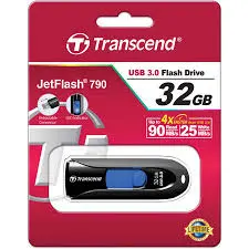 Transcend TS32GJF790K 32GB, USB3.1, Pen Drive, Capless, Black