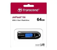 Transcend TS64GJF790K 64GB, USB3.1, Pen Drive, Capless, Black