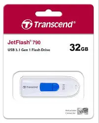 Transcend TS32GJF370 32GB, USB2.0, Pen Drive, Classic, White