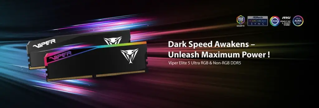 Patriot EP_DDR5 VIPER ELITE 5 ULTRA RGB UDIMM 32GB [16GBx2] VEUR532G6028K