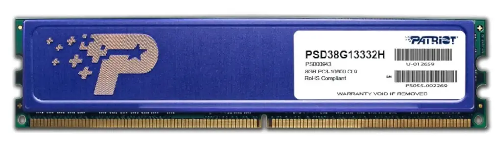 Patriot Signature Line_DDR3-1333 UDIMM 8GBx1 PSD38G13332