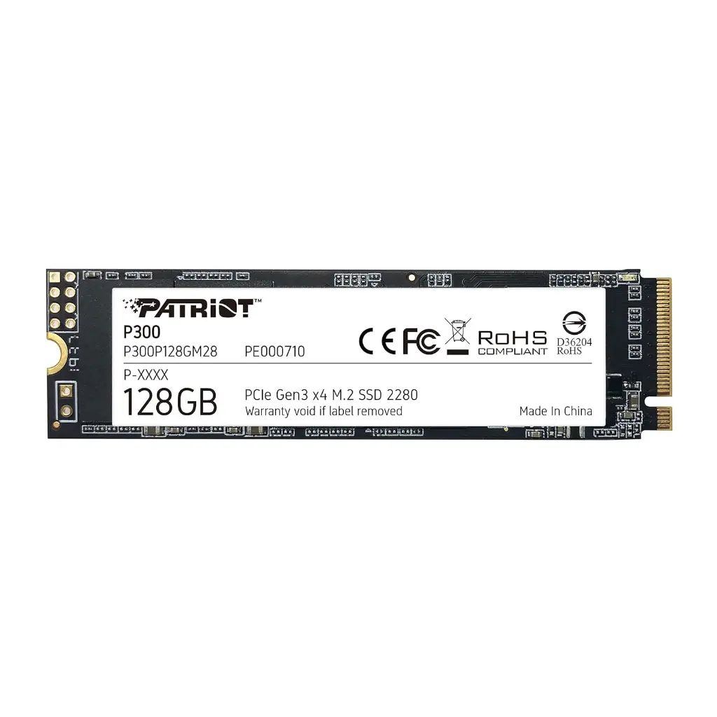 Patriot 128GB P300 PCIe Gen3 x4 (NVMe 1.3) M.2 2280 SSD P300P128GM28