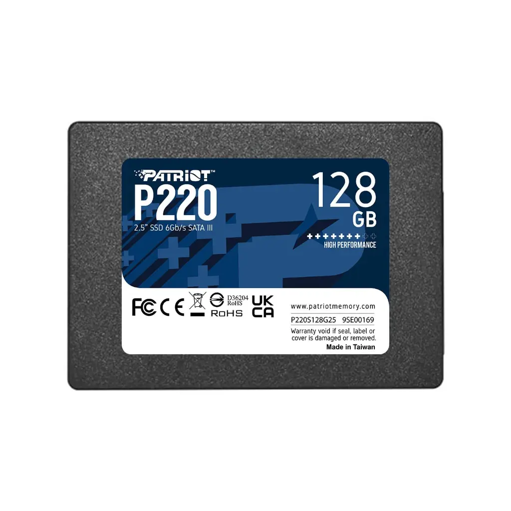 Patriot 128GB P220 SATA III Internal 7mm SSD P220S128G25
