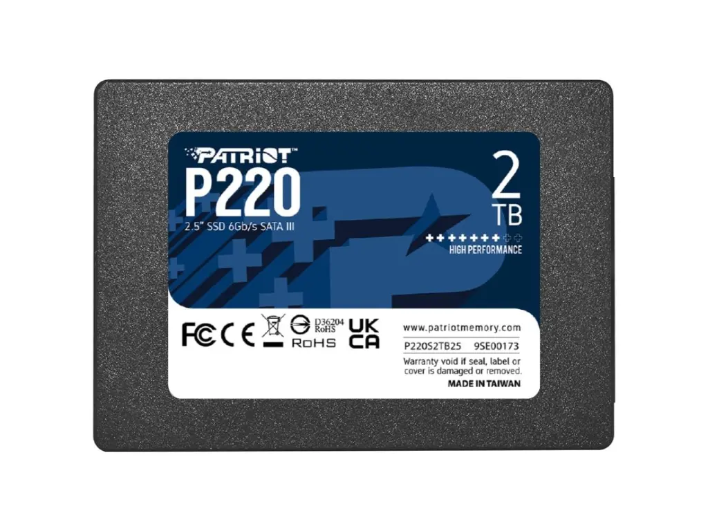 Patriot 2TB P220 SATA III Internal 7mm SSD P220S2TB25