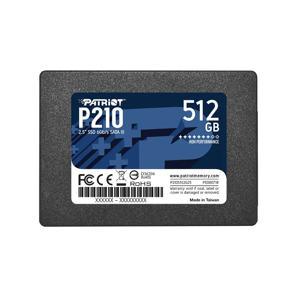 Patriot 512GB P210 SATA III Internal 7mm SSD P210S512G25