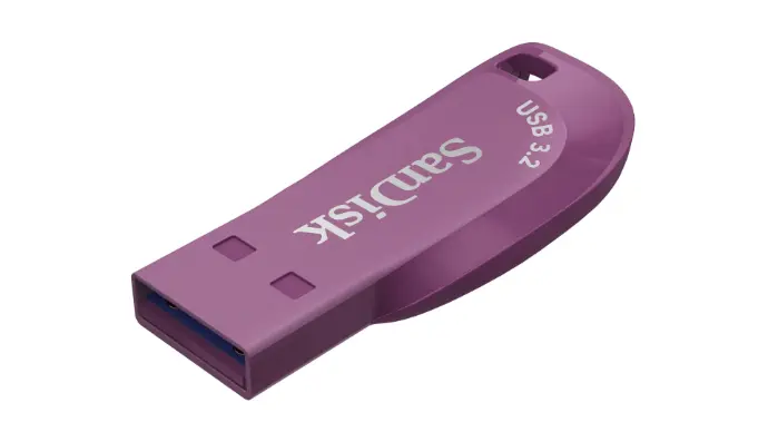 SanDisk Ultra Shift USB Flash Drive 32GB, USB 3.2 Gen 1, Cattleya Orchid Colour [SDCZ410-032G-I35CO]