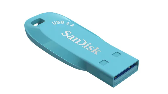 SanDisk Ultra Shift USB Flash Drive 256GB, USB 3.2 Gen 1, Bachelor Button Colour [SDCZ410-256G-I35BB]