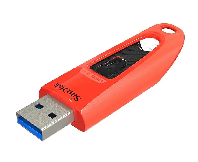 SanDisk Ultra USB 3.0 Flash Drive, CZ48 64GB, USB3.0, Red, stylish sleek design, 5Y [SDCZ48-064G-U46R]