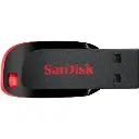 SanDisk Cruzer Blade USB Flash Drive, CZ50 64GB, USB2.0, Black with red accent, compact design, 5Y [SDCZ50-064G-I35]