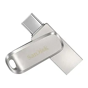 SanDisk Ultra Luxe USB 3.2 Gen 1 Flash Drive 256GB, Up to 400MB/s, All Metal, 5Yr Warranty [SDCZ74-256G-I35]