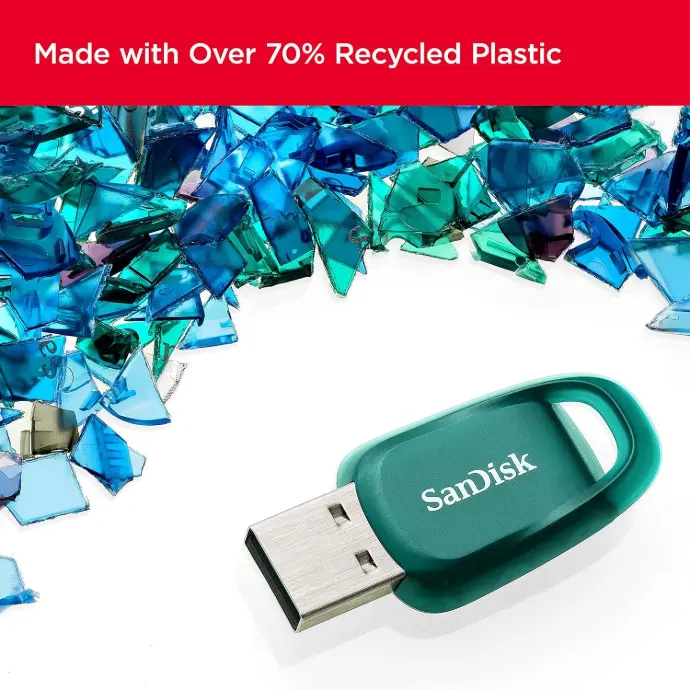 SanDisk Ultra Eco USB Flash Drive USB 3.2 Gen 1 512GB, Upto 100MB/s R, 5Y Warranty [SDCZ96-512G-I35]