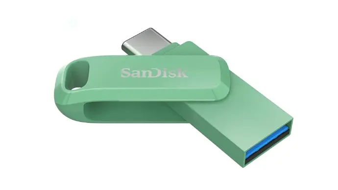 SanDisk Ultra Dual Drive Go Pen Drive, USB Type-C India Only Absinthe Green 128GB [SDDDC3-128G-I46GPD]