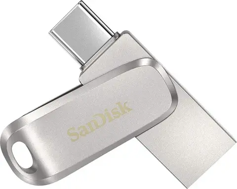 SanDisk Mobile Pen Drive Luxe 128GB , USBType A & USB C Connector, Up to 400MB/s R, Grey [SDDDC4-128G-I46YPD]