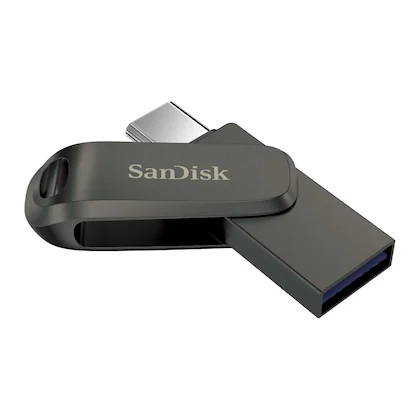 SanDisk Mobile Pen Drive Luxe 256GB , USBType A & USB C Connector, Up to 400MB/s R, Grey [SDDDC4-256G-I46YPD]