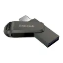 SanDisk Mobile Pen Drive Luxe 256GB , USBType A & USB C Connector, Up to 400MB/s R, Grey [SDDDC4-256G-I46YPD]