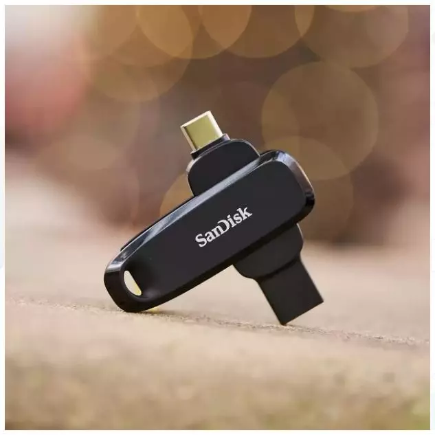 SanDisk Mobile Pen Drive USB C & USB A, 100MB/s, 32GB - Black Color [SDDDC6-032G-I46]