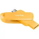 SanDisk Mobile Pen Drive USB C & USB A, 100MB/s, 256GB - Yellow Daffodil Color [SDDDC6-256G-I46YD]
